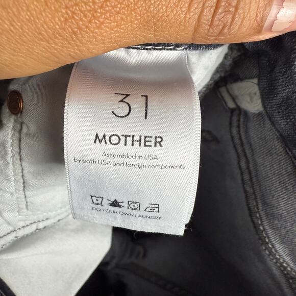 Mother high‎ waisted looker ankle fray huntress jeans sz 31 - Picture 5 of 11